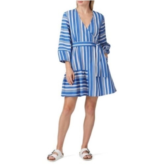 Chinti & Parker stripe parasol woven dress no belt 17627 - Picture 1 of 9